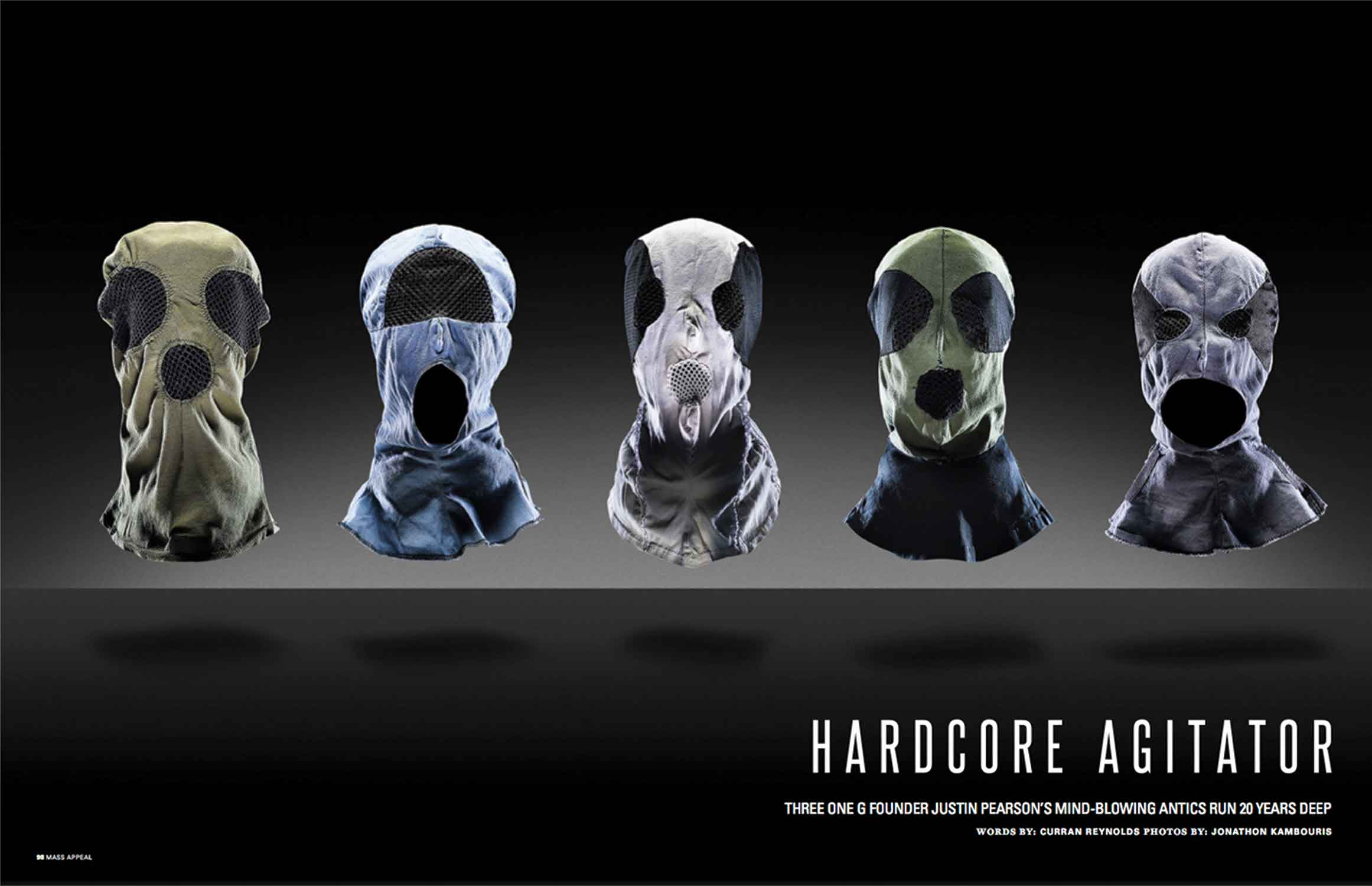 A series of mask for Hardcore Agitator