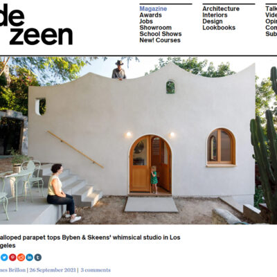 An article in Dezeen Website 2021 on Stiff Peaks