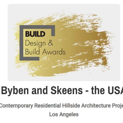 Byben Award for Hillside Architecture in Los Angeles 2022